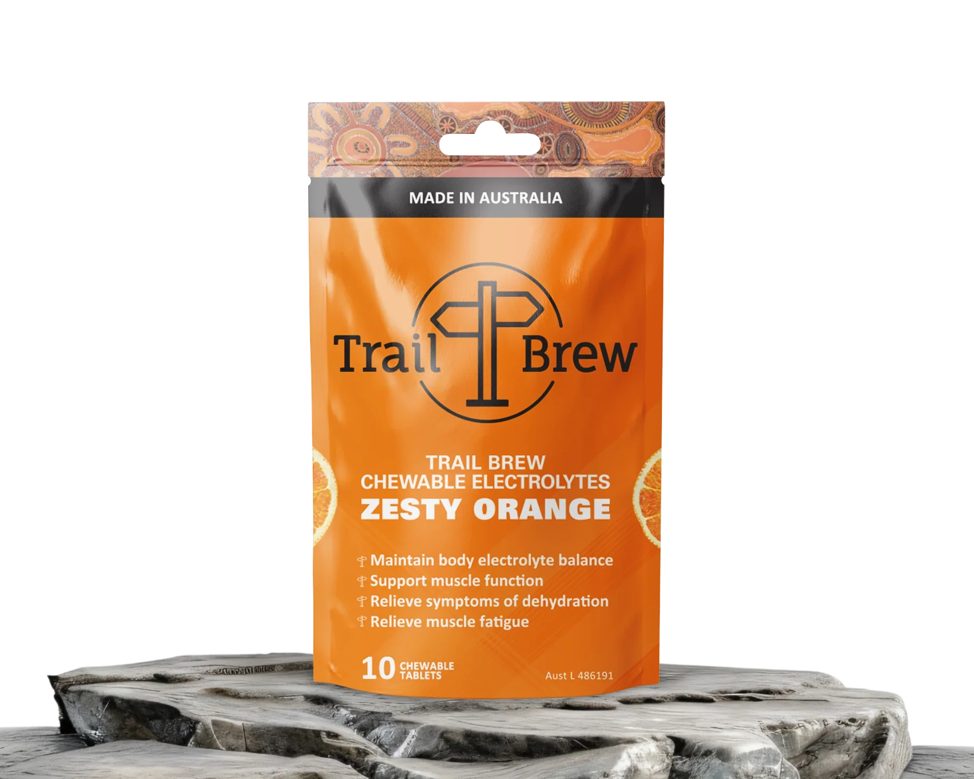 Trail Brew Chewable Electrolyte Tablets - Zesty Orange
